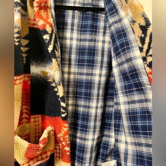 Anthropologie Pilcro Leopard Duster Sherpa Jacket - Picture 4 of 7